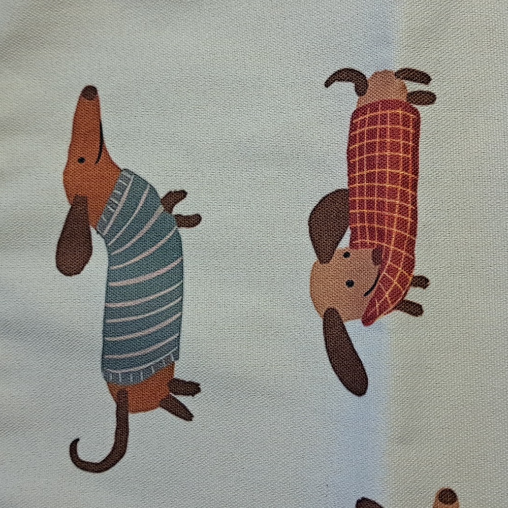 Cute Dachshund Canvas Tote Bag - Picture 3 of 5